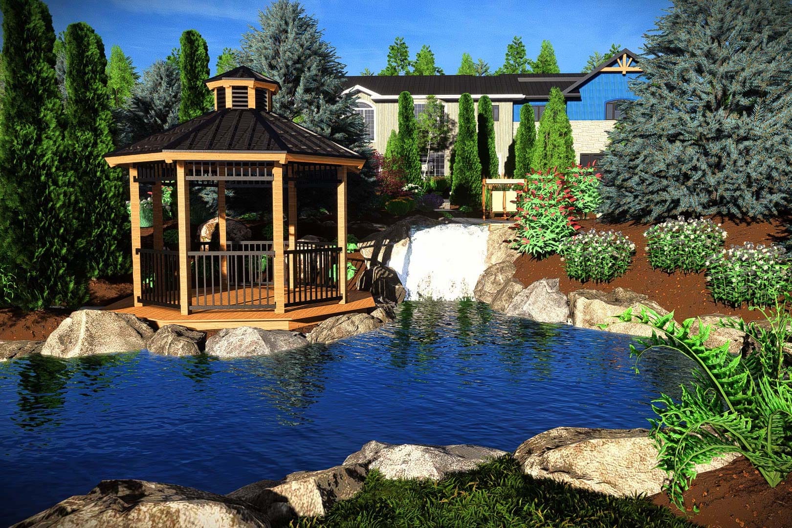 Landscape Design Rendering services by Tumber & Associates