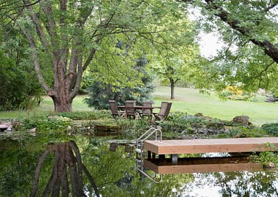 Natural Swim Ponds design and built by Tumber & Associates